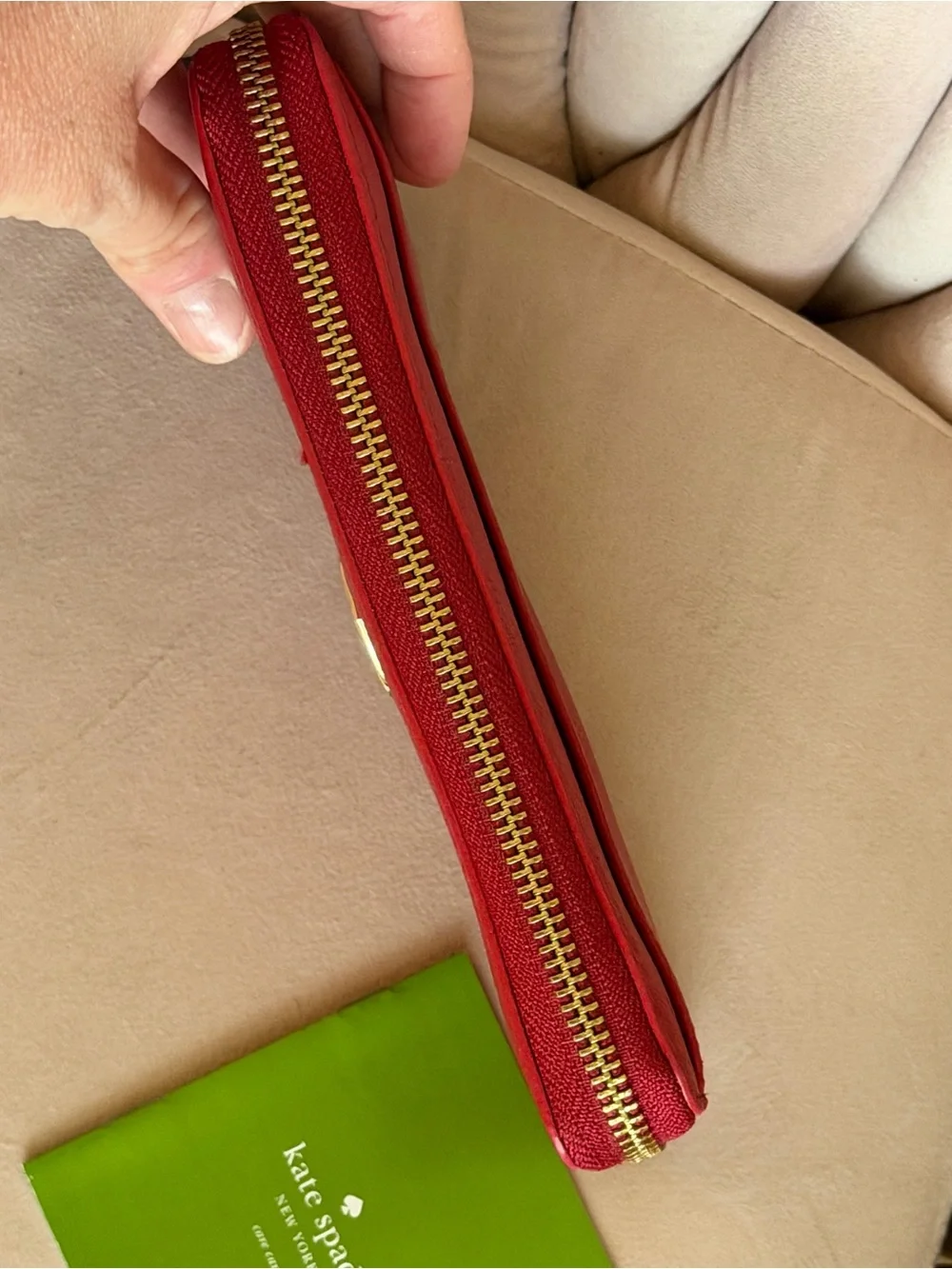 kate spade sleek red